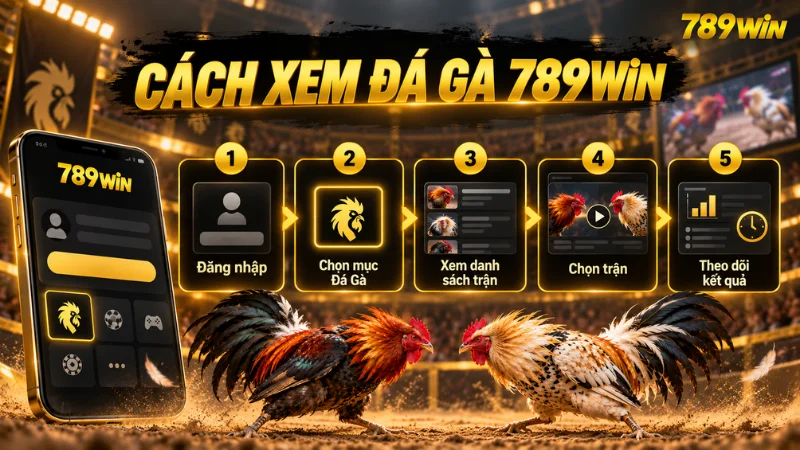 Cách xem đá gà 789WIN